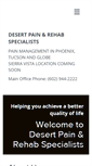 Mobile Screenshot of desertpainandrehabspecialists.com